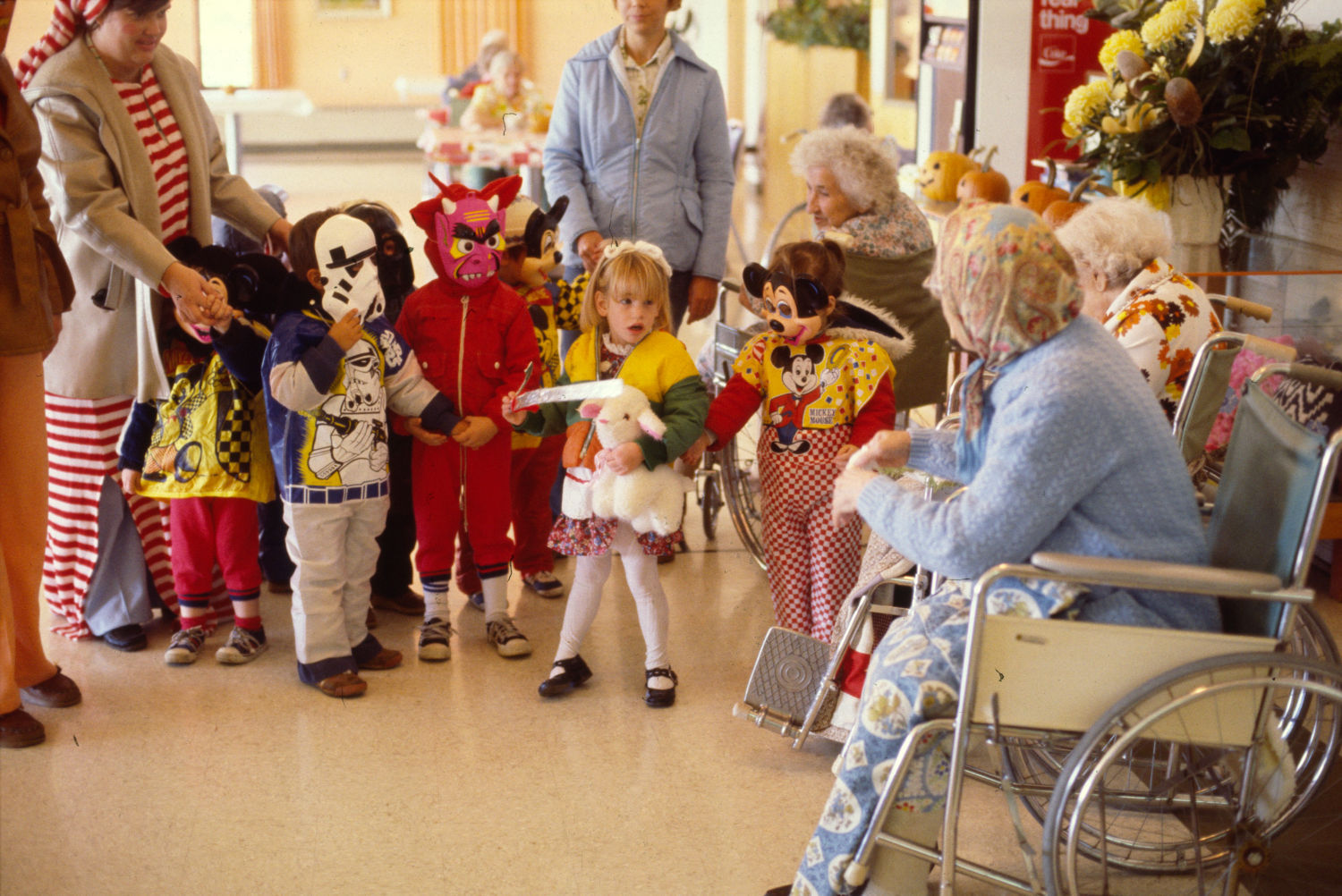 Children at nursing home, 1978